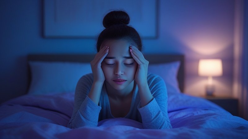 pessoa com os olhos cansados depois de um dia de tela.