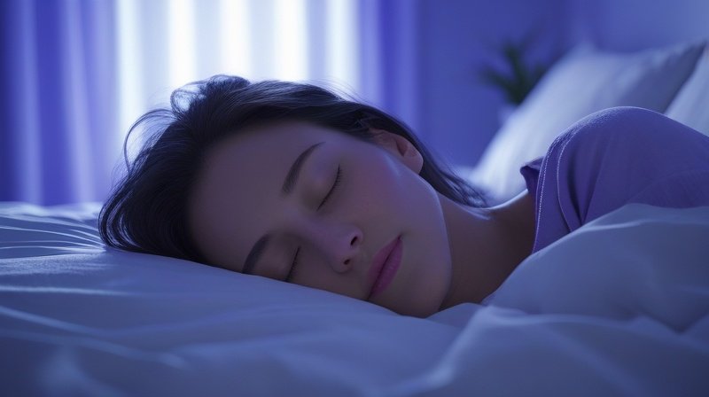 pessoa dormindo bem com a cama na posição ajustada