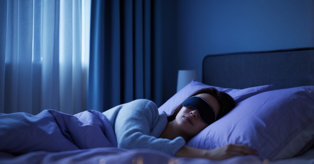 trabalhador de turno noturno tentando dormir durante o dia